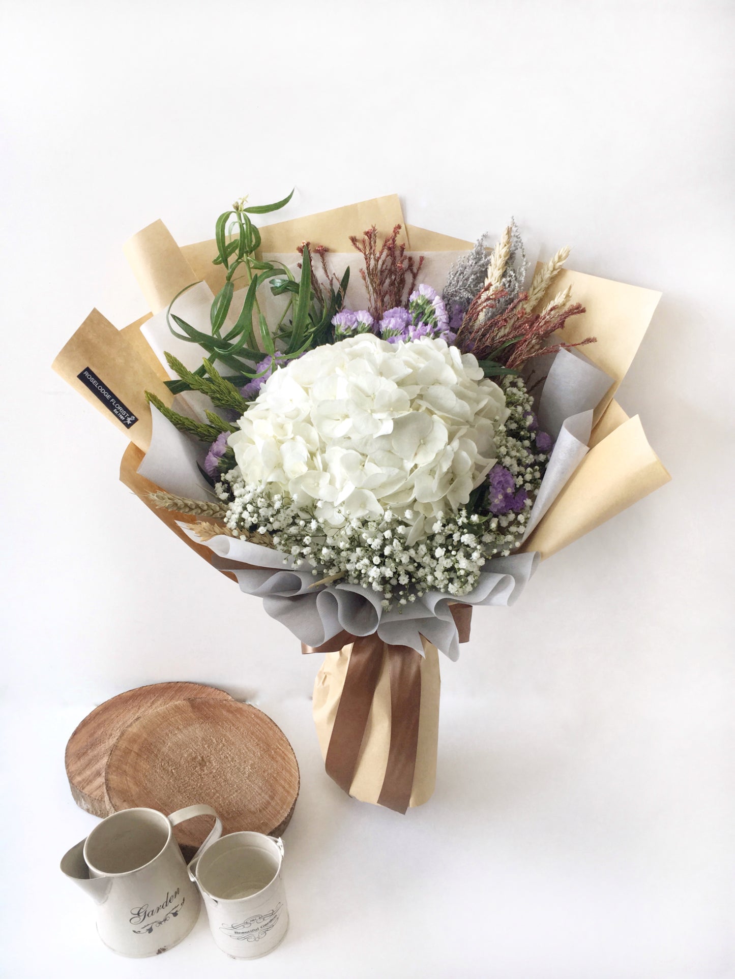 Barrel of Love [Hydrangea Bouquet]