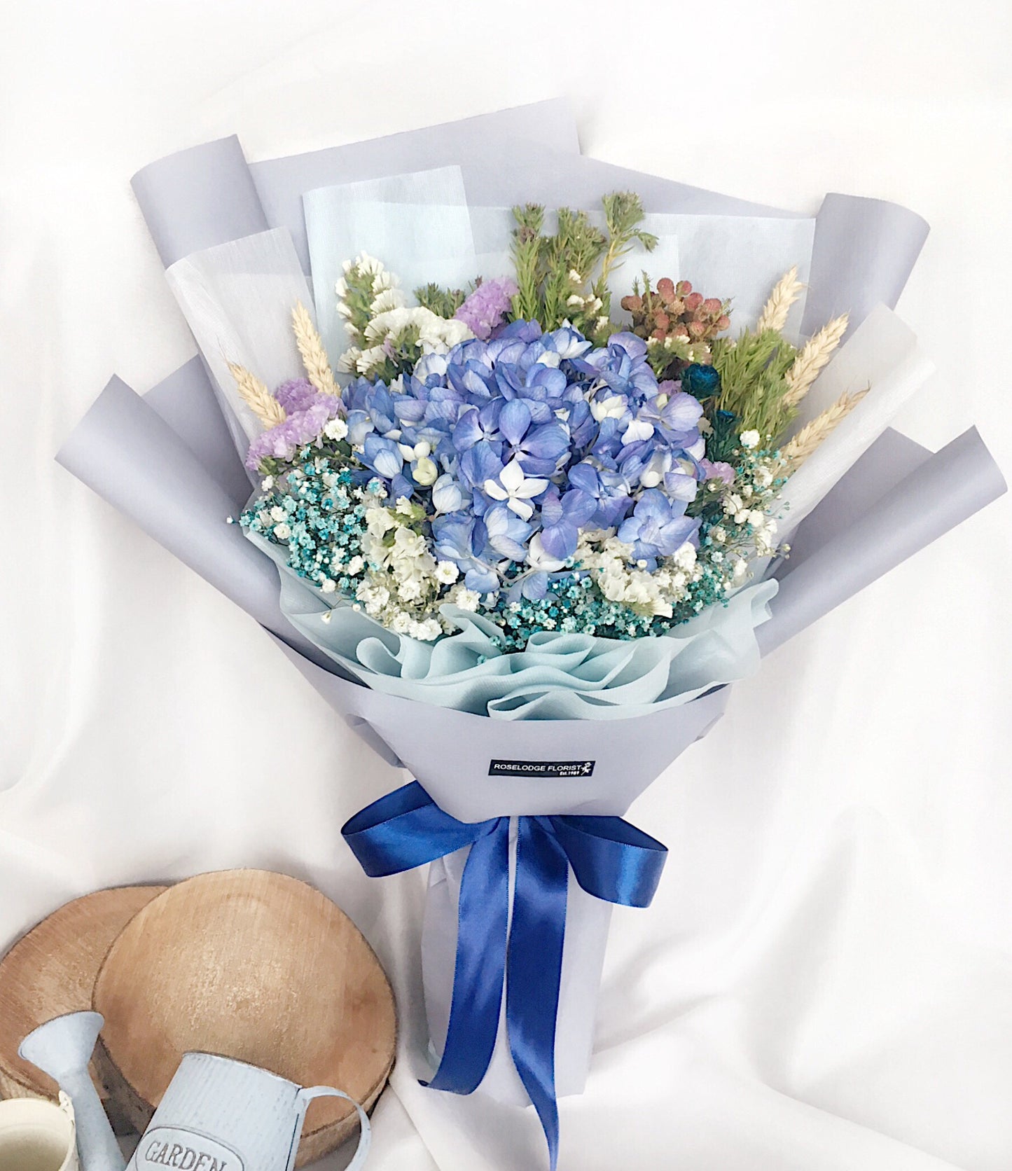 Barrel of Love [Hydrangea Bouquet]