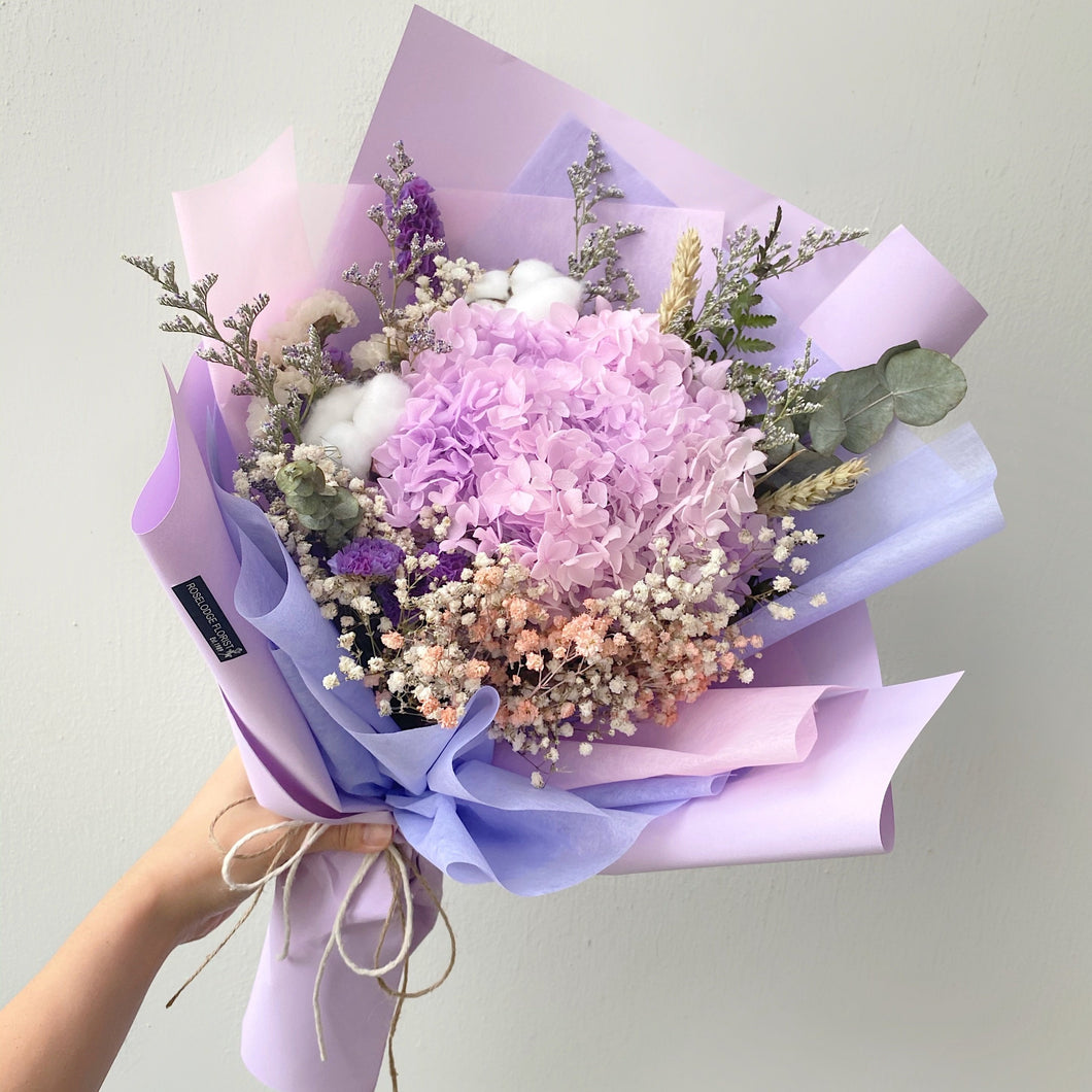 Sweet Love in Purple [Preserved Hydrangea]
