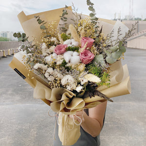 Brown Preserved Rose Bouquet
