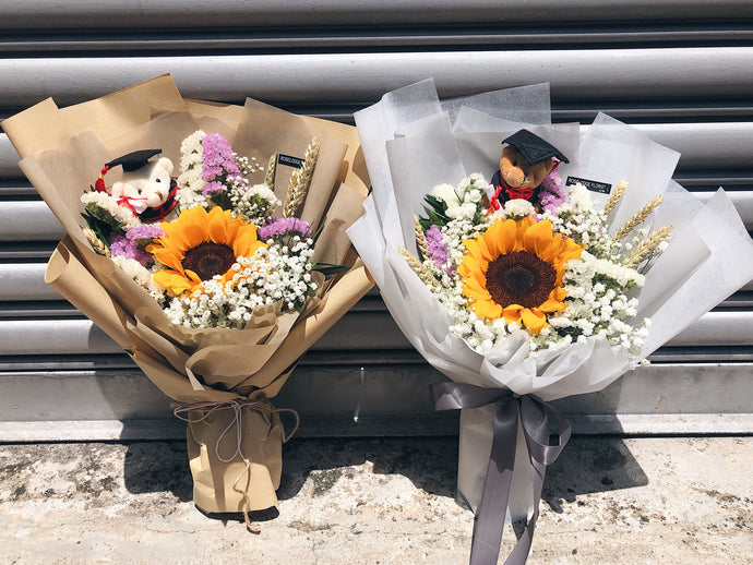 Small Sunflower Graduation Bouquets